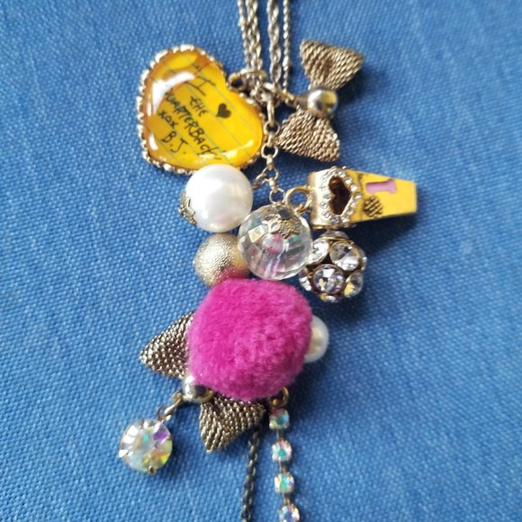 Betsey Johnson Jewelry - Betsey Johnson RETIRED "I ♥ the Quarterback" Varsity Crush Collection Necklace
